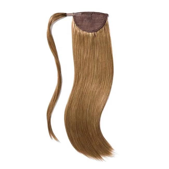 cola hecha de cabello humano, con gancho y banda ajustable para mayor facilidad de poner.